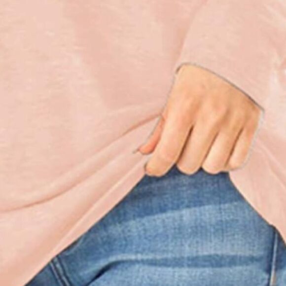 Boho Long Sleeve Leopard Color Block Tunic Shirt Top - Picture 5 of 7